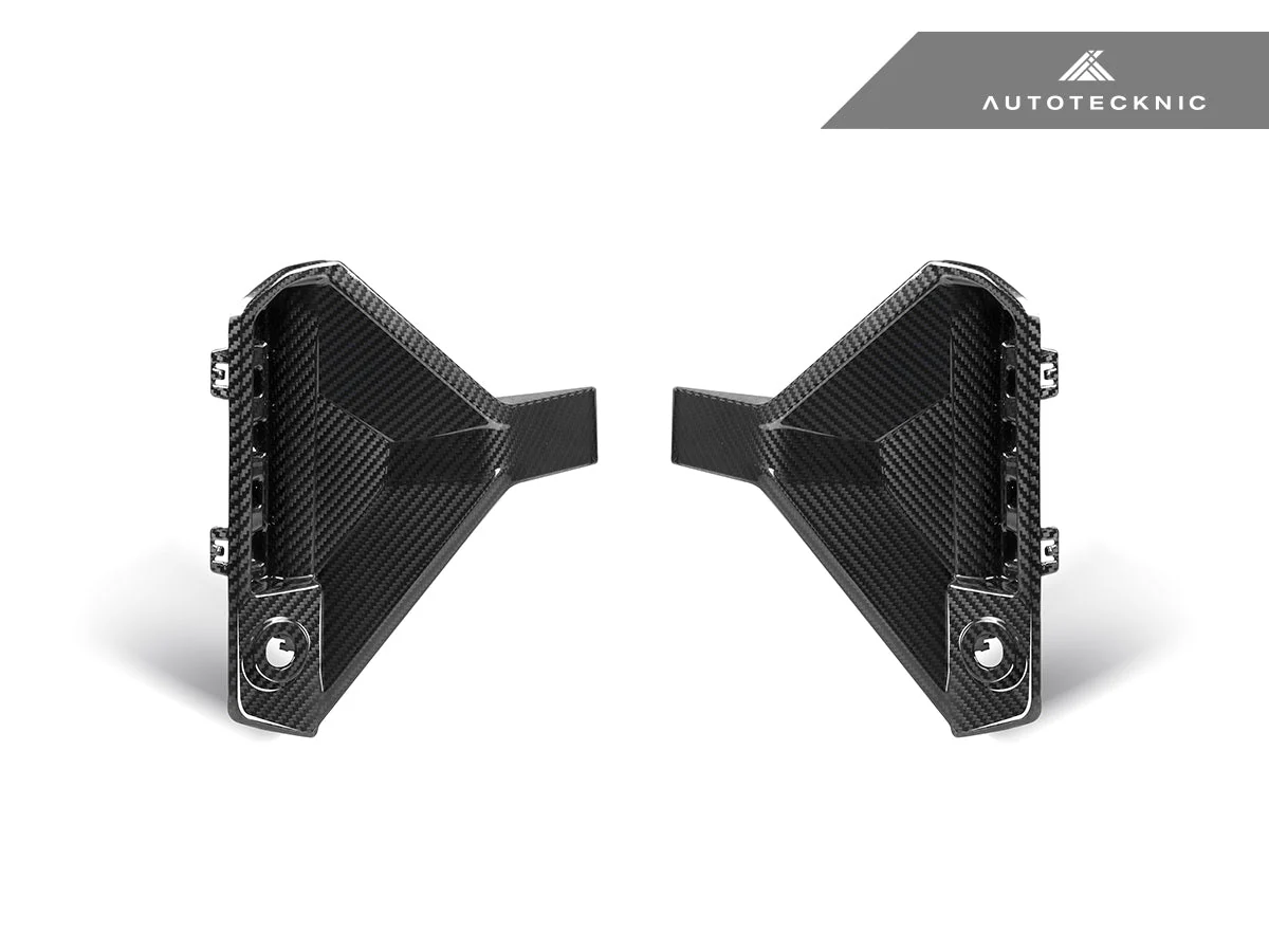 AutoTecknic Dry Carbon Rear Bumper Reflector Trim Set - G87 M2 - Image 8