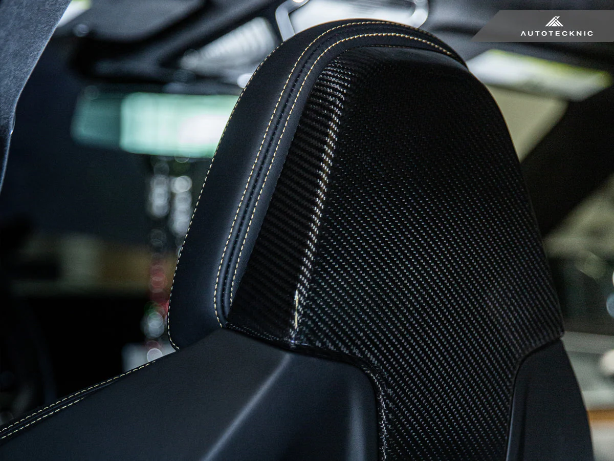 AutoTecknic Dry Carbon Seat Back Cover Set - F91/ F92/ F93 M8 - Image 5