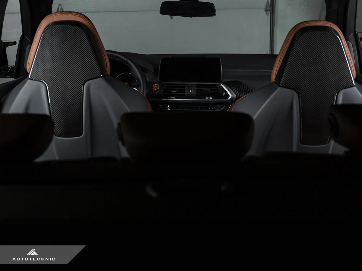 AutoTecknic Dry Carbon Seat Back Cover Set - F97 X3M | F98 X4M - Image 14
