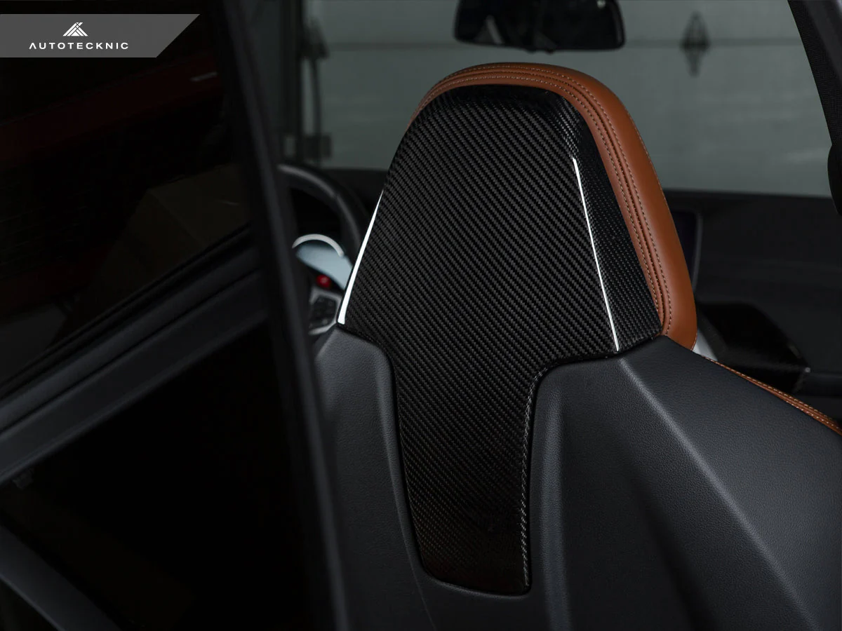 AutoTecknic Dry Carbon Seat Back Cover Set - F97 X3M | F98 X4M - Image 8