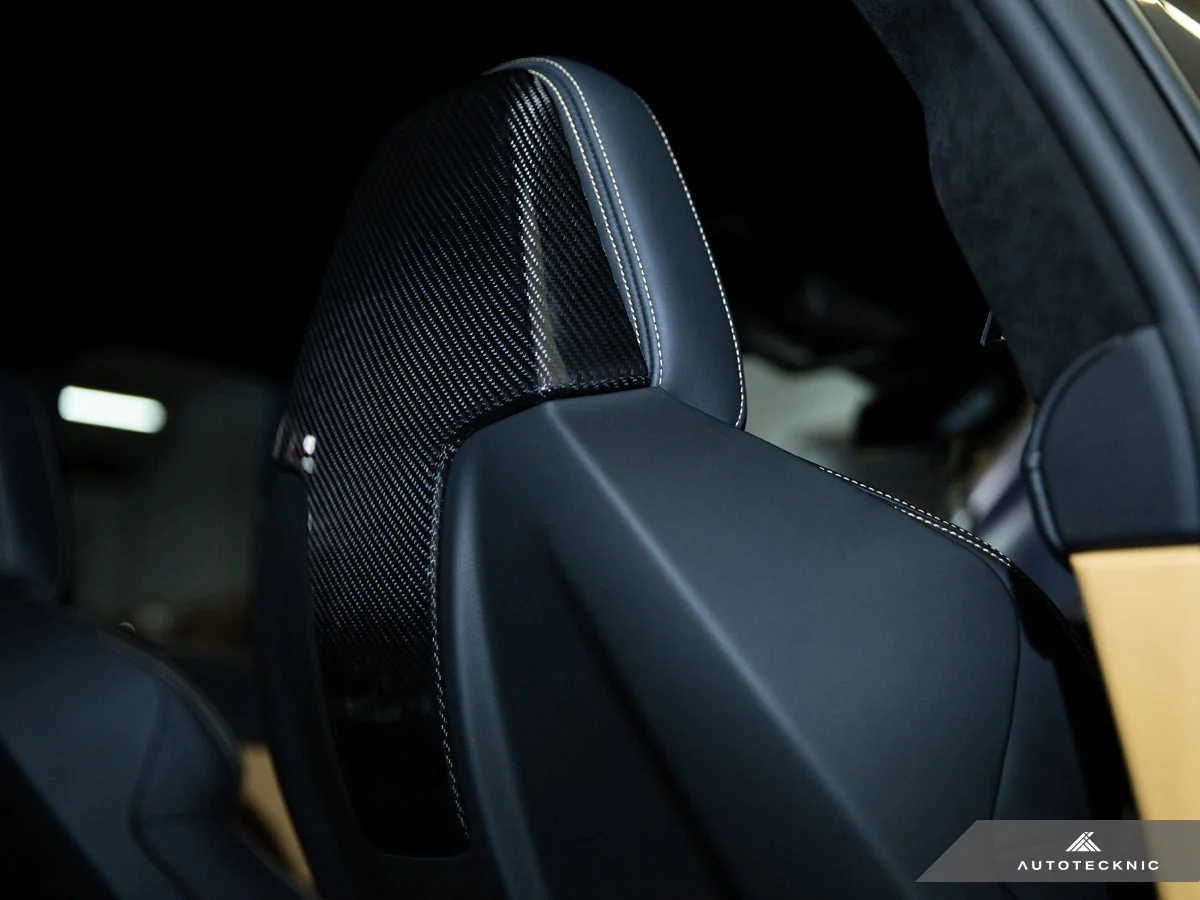 AutoTecknic Dry Carbon Seat Back Cover Set - G01 X3 M40I | G02 X4 M40I - Image 3