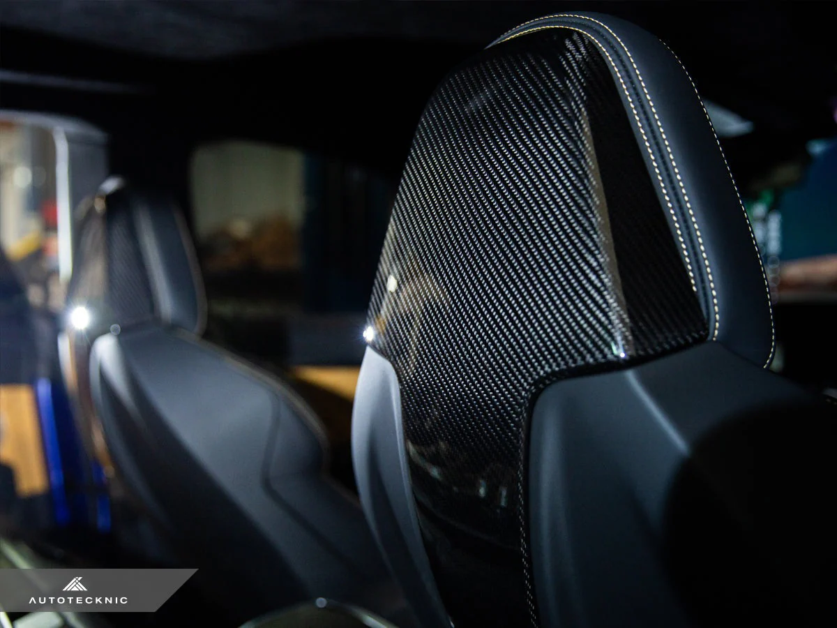 AutoTecknic Dry Carbon Seat Back Cover Set - G42 M240I - Image 6
