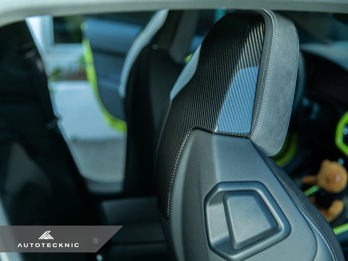 AutoTecknic Dry Carbon Seat Back Cover Set - G80 M3 | G82 M4 - Image 8
