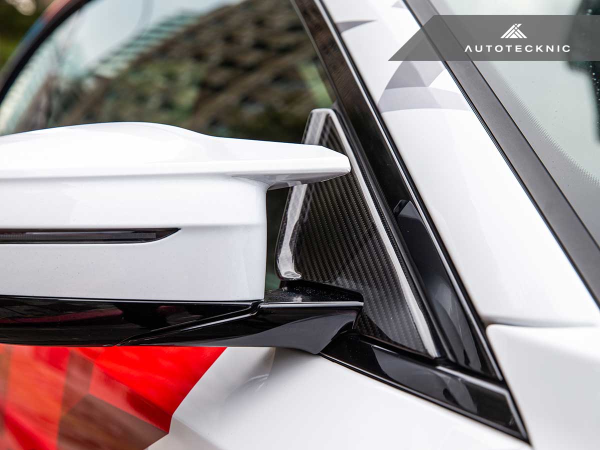 AutoTecknic Dry Carbon Side Mirror Wind Deflector Set - G87 M2 - Image 7