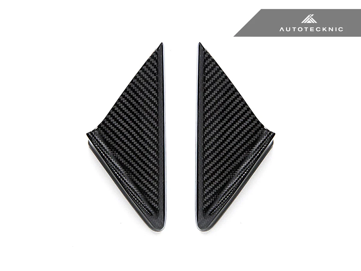 AutoTecknic Dry Carbon Side Mirror Wind Deflector Set - Porsche 911 (991) | 981 Boxster/Cayman | 718 (982)
