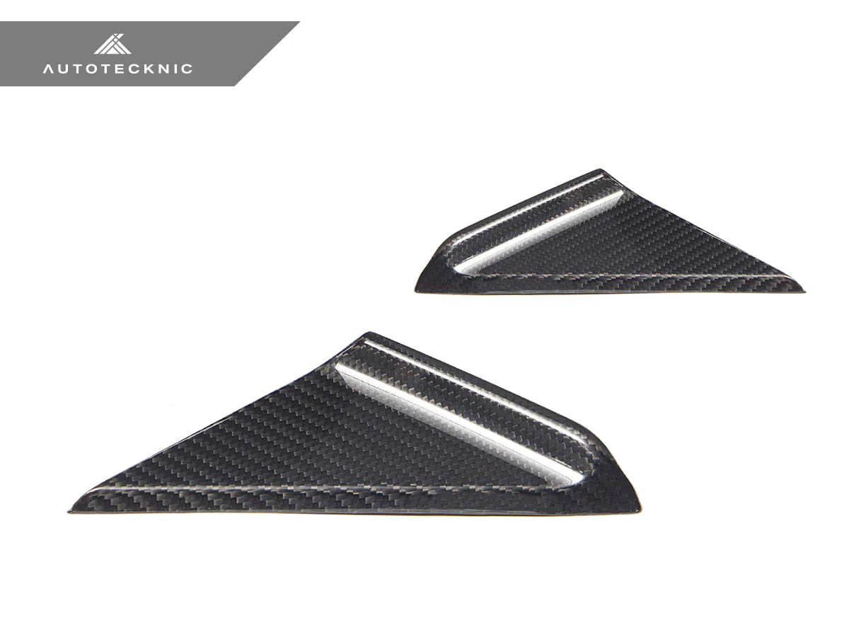 AutoTecknic Dry Carbon Side Mirror Wind Deflector Set - Porsche 992 - Image 2