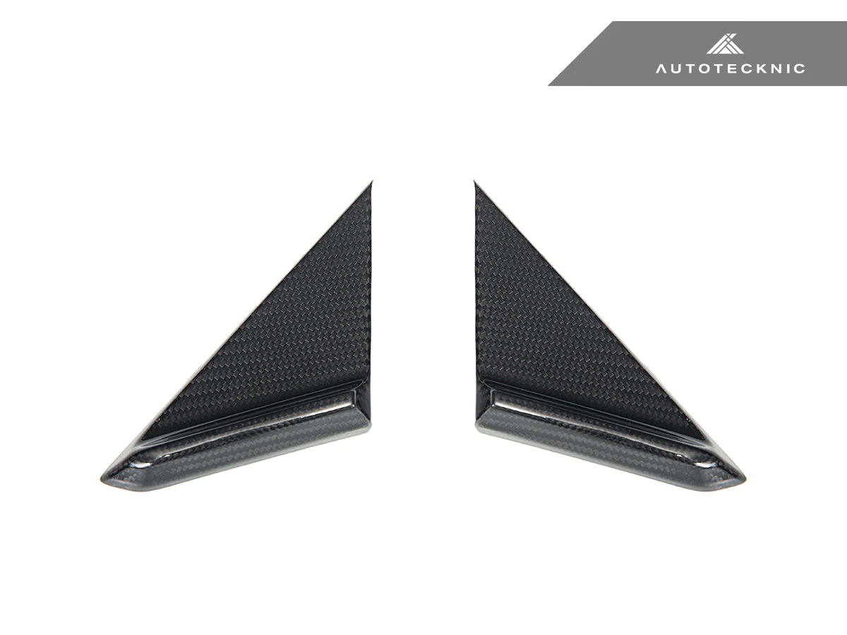 AutoTecknic Dry Carbon Side Mirror Wind Deflector Set - Porsche 992 - Image 5