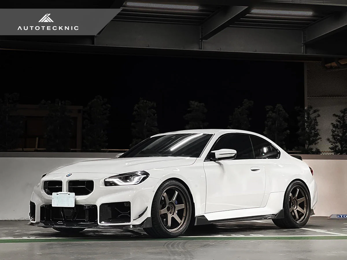 AutoTecknic Dry Carbon Side Skirt Extension Set - G87 M2 - Image 4