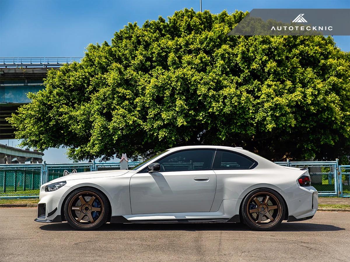 AutoTecknic Dry Carbon Side Skirt Extension Set - G87 M2 - Image 9