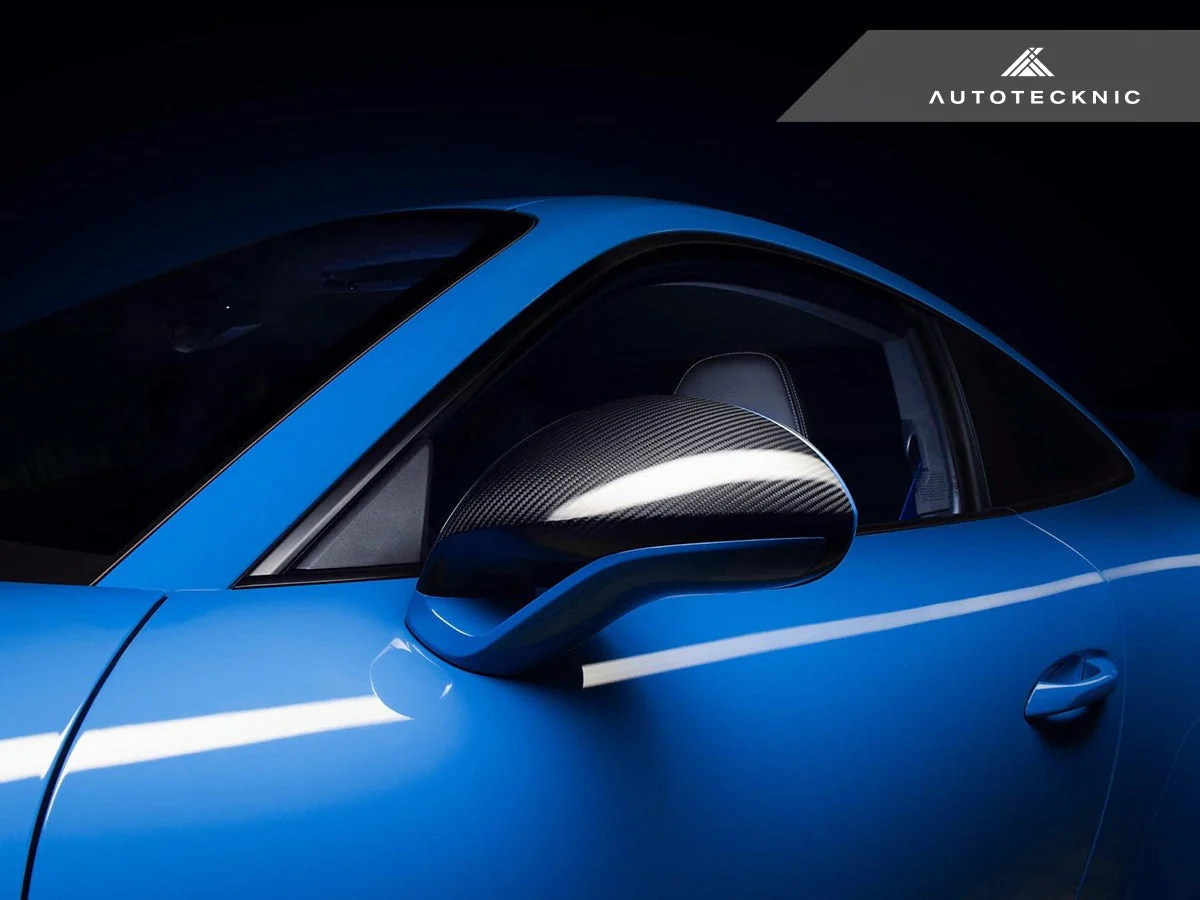 AutoTecknic Dry Carbon Sport Design Mirror Covers - Porsche 991 Turbo | GT3 | GT4 - Image 8