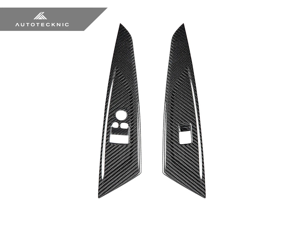 AutoTecknic Dry Carbon Window Switch Panel Trim Set - G22 4-Series - Image 2