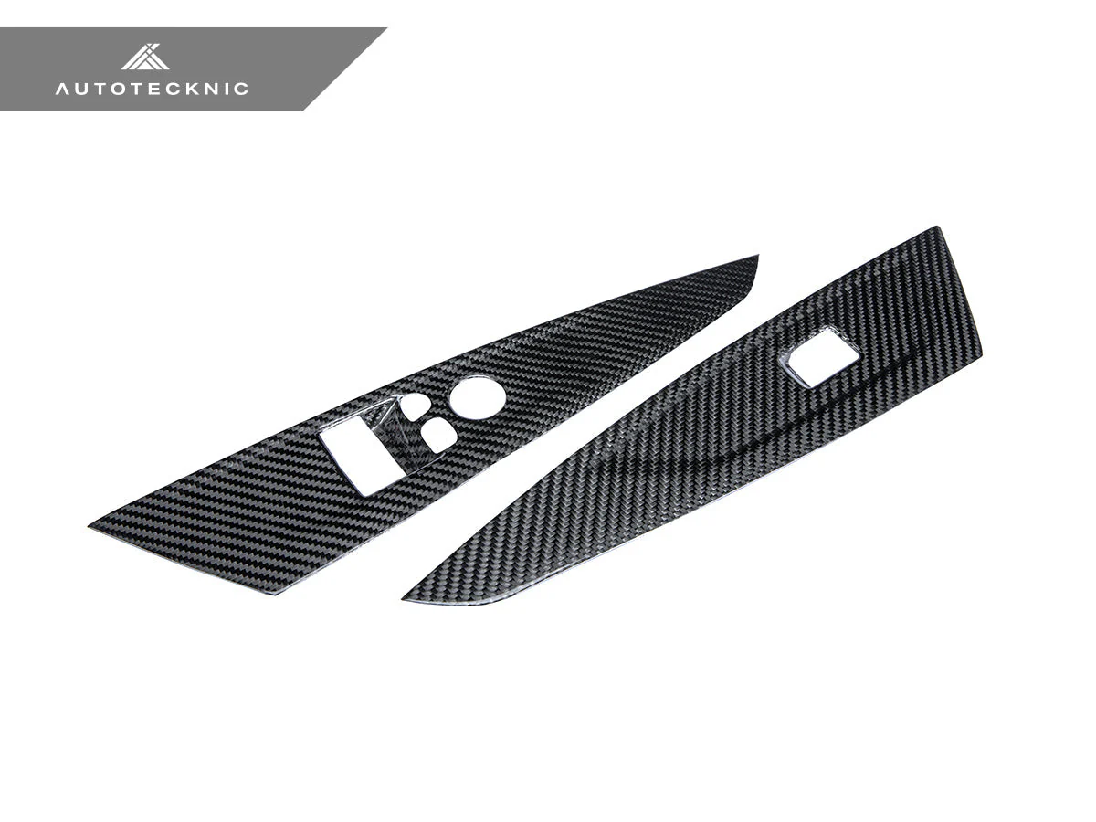 AutoTecknic Dry Carbon Window Switch Panel Trim Set - G22 4-Series - Image 4
