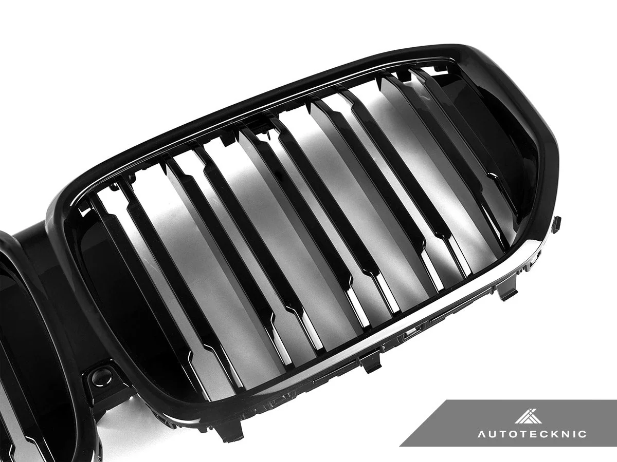 AutoTecknic Dual-Slat Gloss Black Front Grille - G05 X5 LCI - Image 2