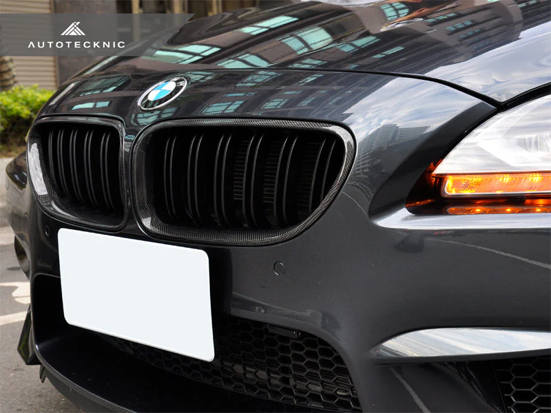 AutoTecknic Dual-Slats Carbon Fiber Front Grille Set - F06 Gran Coupe / F12 Coupe / F13 Cabrio | 6 Series & M6 - Image 2
