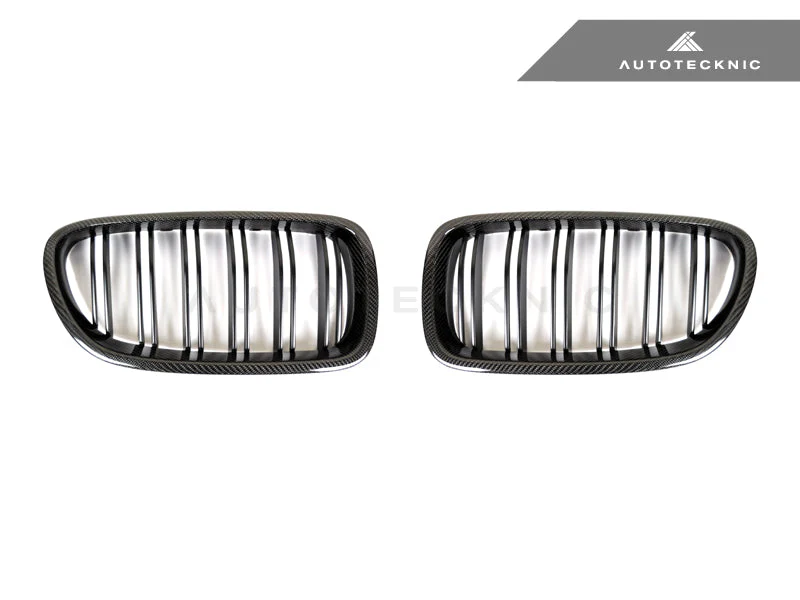 AutoTecknic Dual-Slats Carbon Fiber Front Grille Set - F10 5-Series | M5