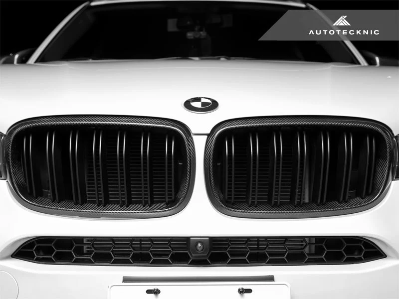 AutoTecknic Dual-Slats Carbon Fiber Front Grille Set - F15 X5 | F85 X5M & F16 X6 | F86 X6M - Image 2