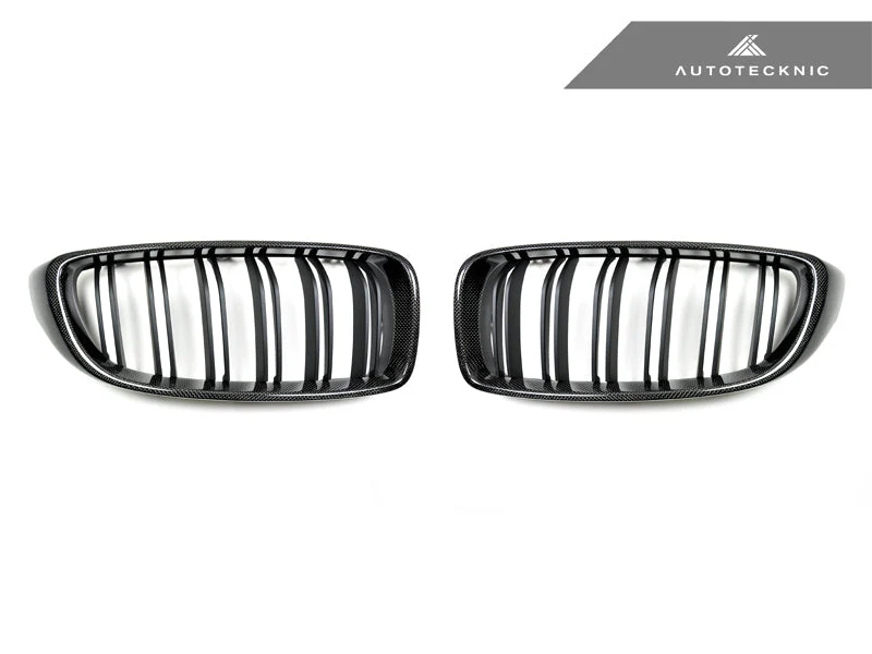 AutoTecknic Dual-Slats Carbon Fiber Front Grille Set - F32/ F36 4-Series | F80 M3 | F82 M4 - Image 2