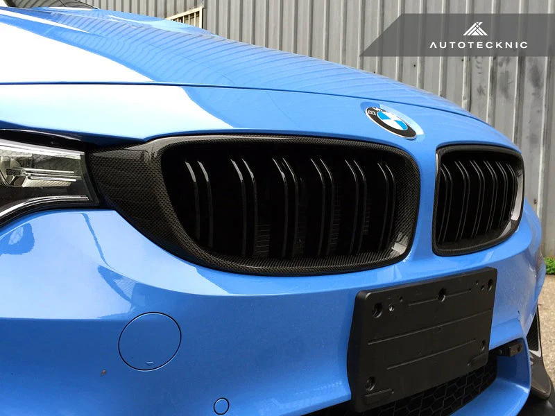 AutoTecknic Dual-Slats Carbon Fiber Front Grille Set - F32/ F36 4-Series | F80 M3 | F82 M4 - Image 4