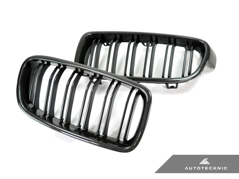 AutoTecknic Dual-Slats Carbon Front Grille Set - F30 3-Series Sedan | F31 3-Series Wagon - Image 2
