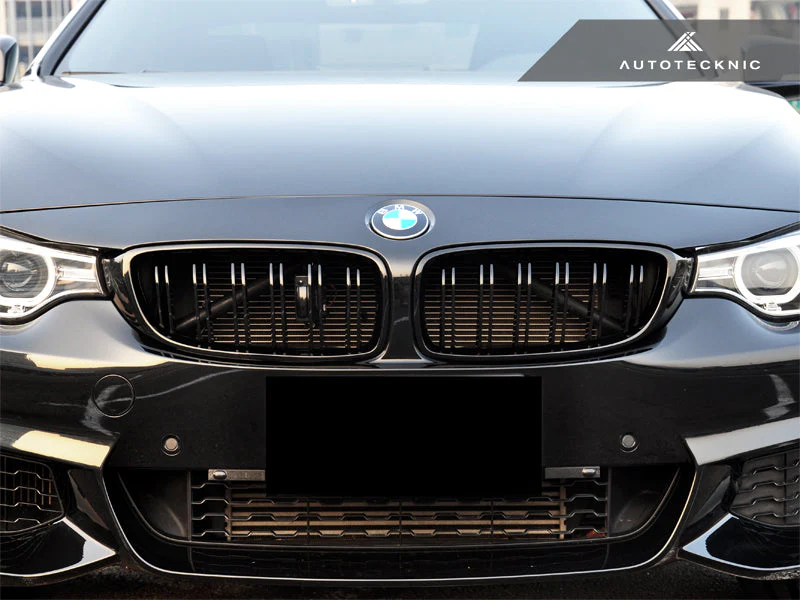 AutoTecknic Dual-Slats Gloss Black Front Grille Set - F32/ F36 4-Series | F80 M3 | F82 M4 - Image 4