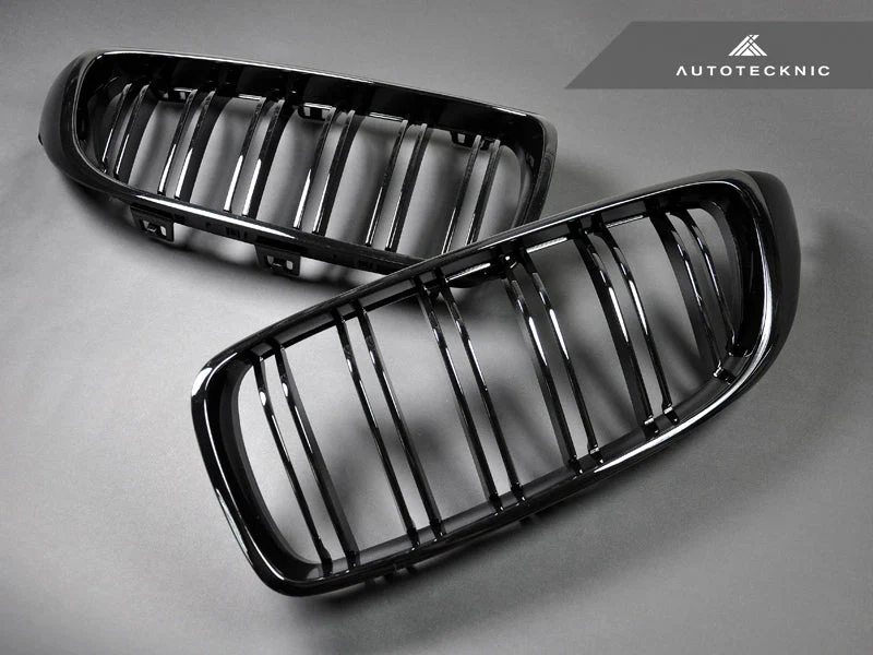AutoTecknic Dual-Slats Gloss Black Front Grille Set - F32/ F36 4-Series | F80 M3 | F82 M4 - Image 5