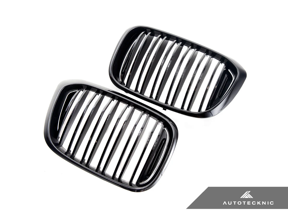 AutoTecknic Dual-Slats Gloss Black Front Grille Set - G01 X3 | G02 X4 Pre-LCI - Image 5