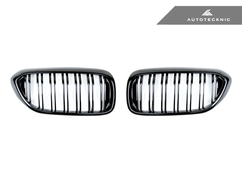 AutoTecknic Dual-Slats Gloss Black Front Grille Set - G30 5-Series Pre-LCI - Image 8