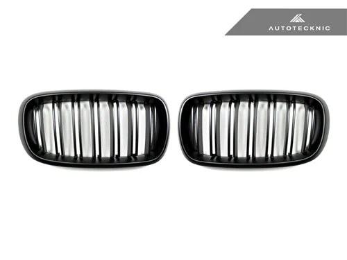 AutoTecknic Dual-Slats Stealth Black Front Grille Set - F15 X5 | F85 X5M & F16 X6 | F86 X6M - Image 2