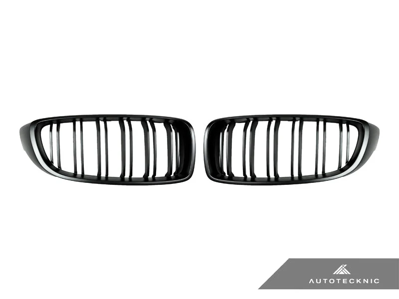 AutoTecknic Dual-Slats Stealth Black Front Grille Set - F32/ F36 4-Series | F80 M3 | F82 M4 - Image 5