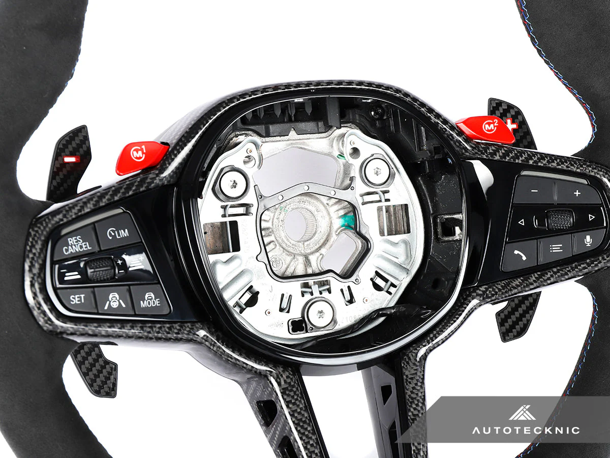 AutoTecknic G8X LCI Alcantara Steering Wheel - G8X M2/ M3/ M4 - Image 3