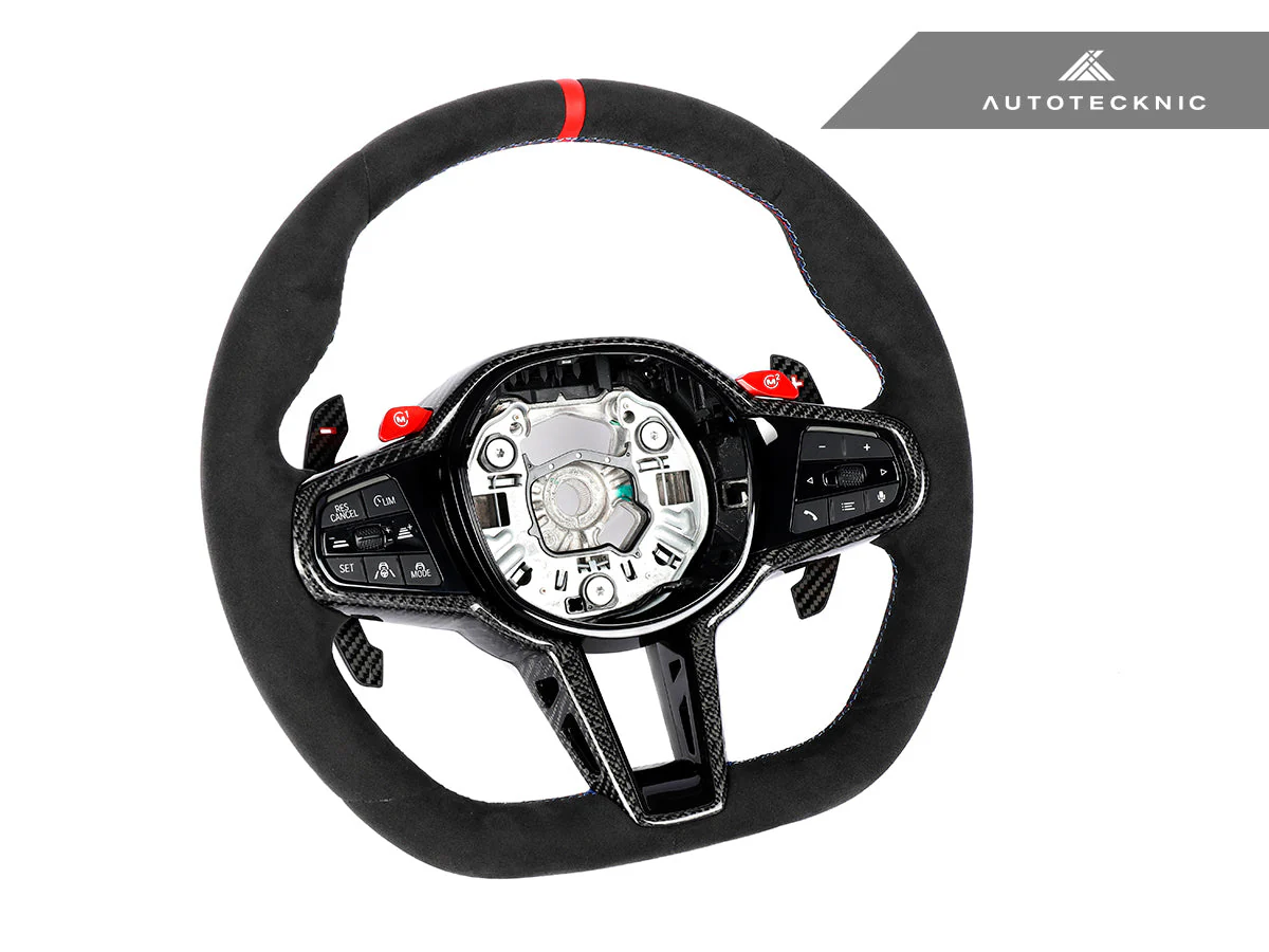 AutoTecknic G8X LCI Alcantara Steering Wheel - G8X M2/ M3/ M4 - Image 7
