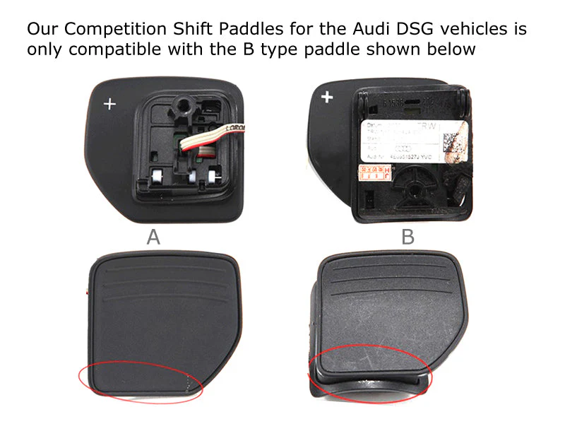 AutoTecknic Glazing Black Competition Shift Paddles - Audi DSG Vehicles - Image 4