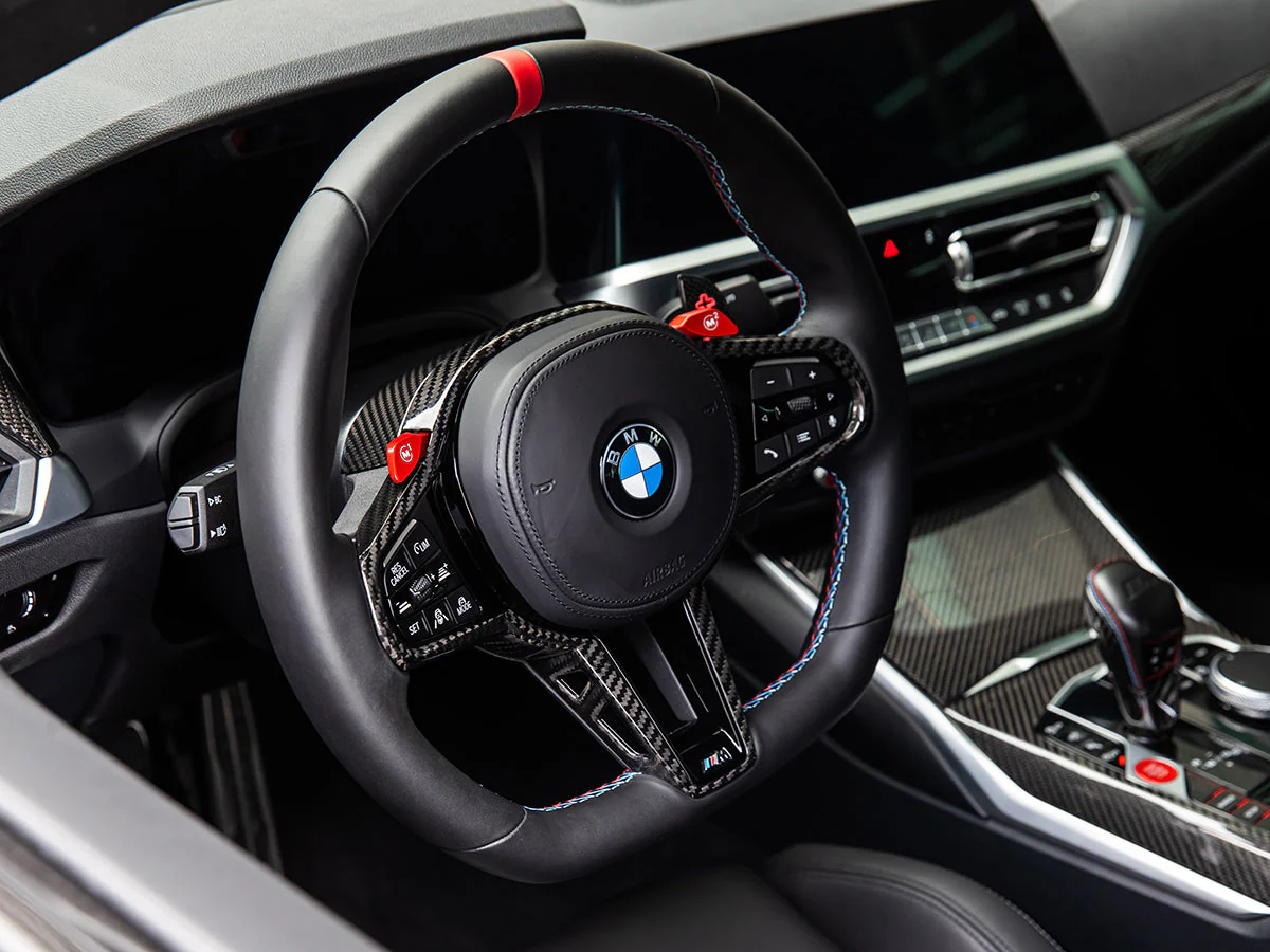 AutoTecknic LCI Carbon Steering Wheel Trim - G22/ G26 4-Series 2025-Up - Image 4