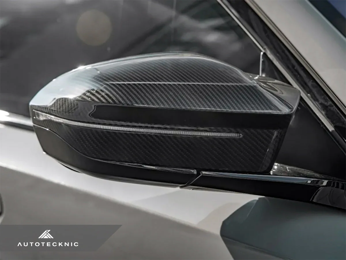 AutoTecknic M-Inspired Dry Carbon Mirror Cap Set - G60 5-Series | G70 7-Series - Image 4