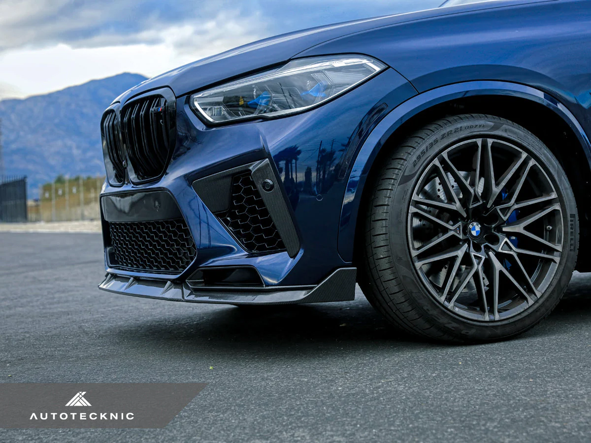 AutoTecknic Performance Dry Carbon Front Lip Set - F95 X5M - Image 9