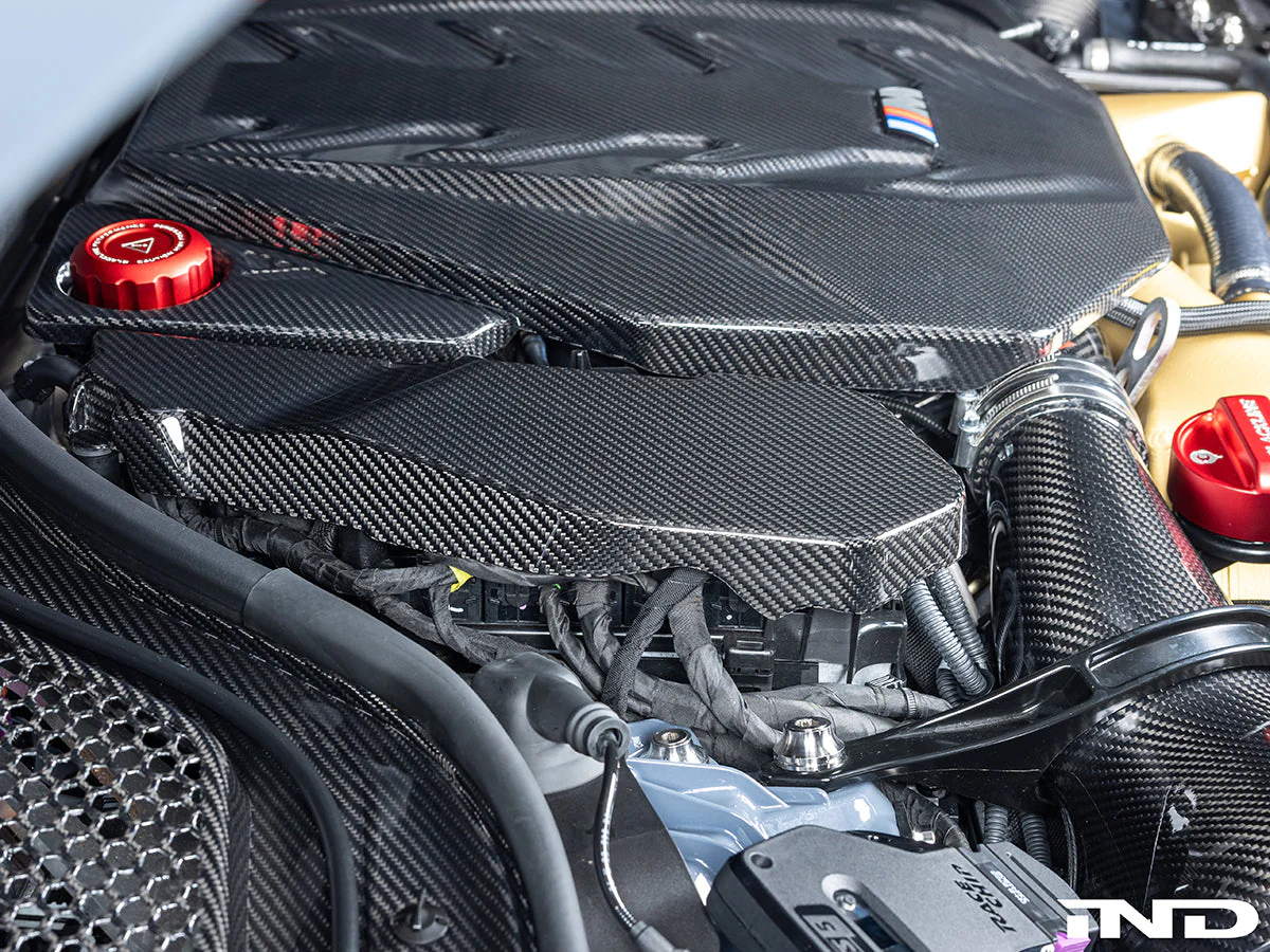 AutoTecknic Pre-Preg Carbon Engine Cover Extension Set - G90/ G99 M5 - Image 5