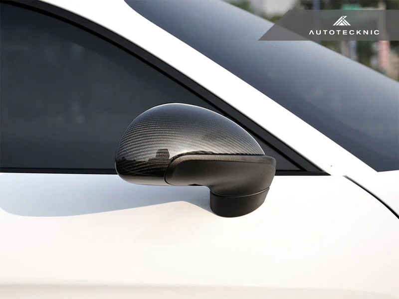 AutoTecknic Replacement Carbon Fiber Mirror Covers - Porsche 991 Carrera | 981 Cayman / Boxster - Image 3