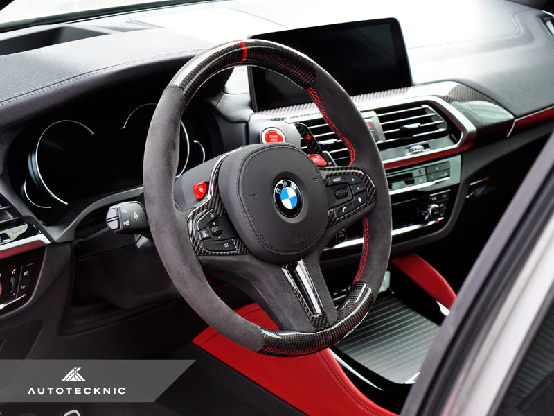 AutoTecknic Replacement Carbon Steering Wheel - F95 X5M | F96 X6M - Image 2