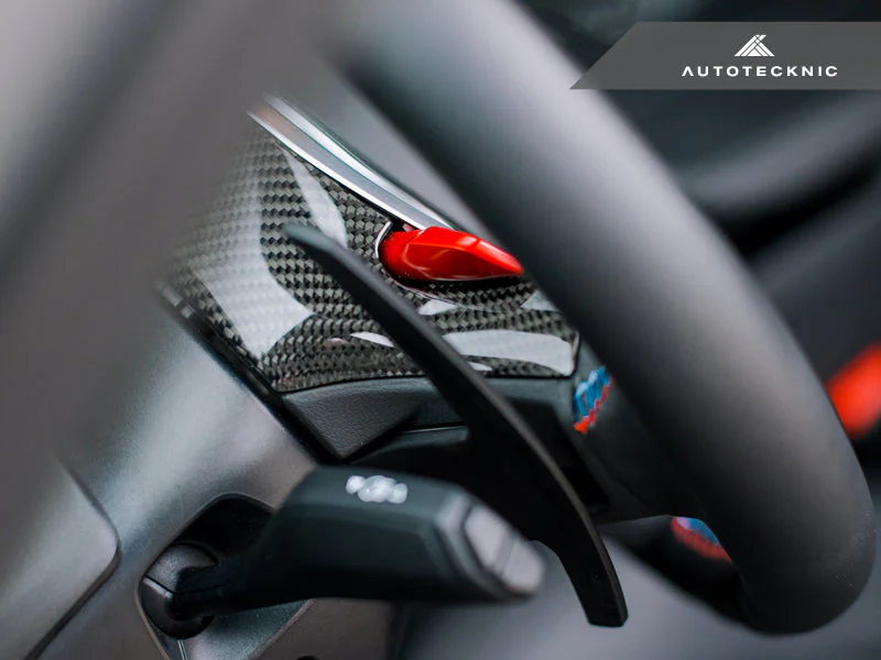 AutoTecknic Replacement Carbon Steering Wheel Top Cover - F90 M5 - Image 3