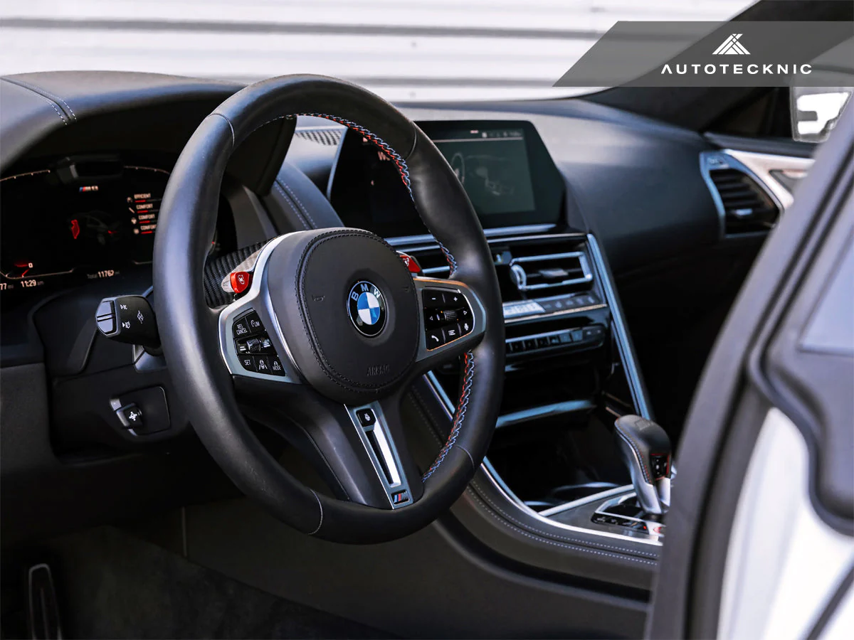 AutoTecknic Replacement Carbon Steering Wheel Top Cover - F91/ F92/ F93 M8 - Image 5