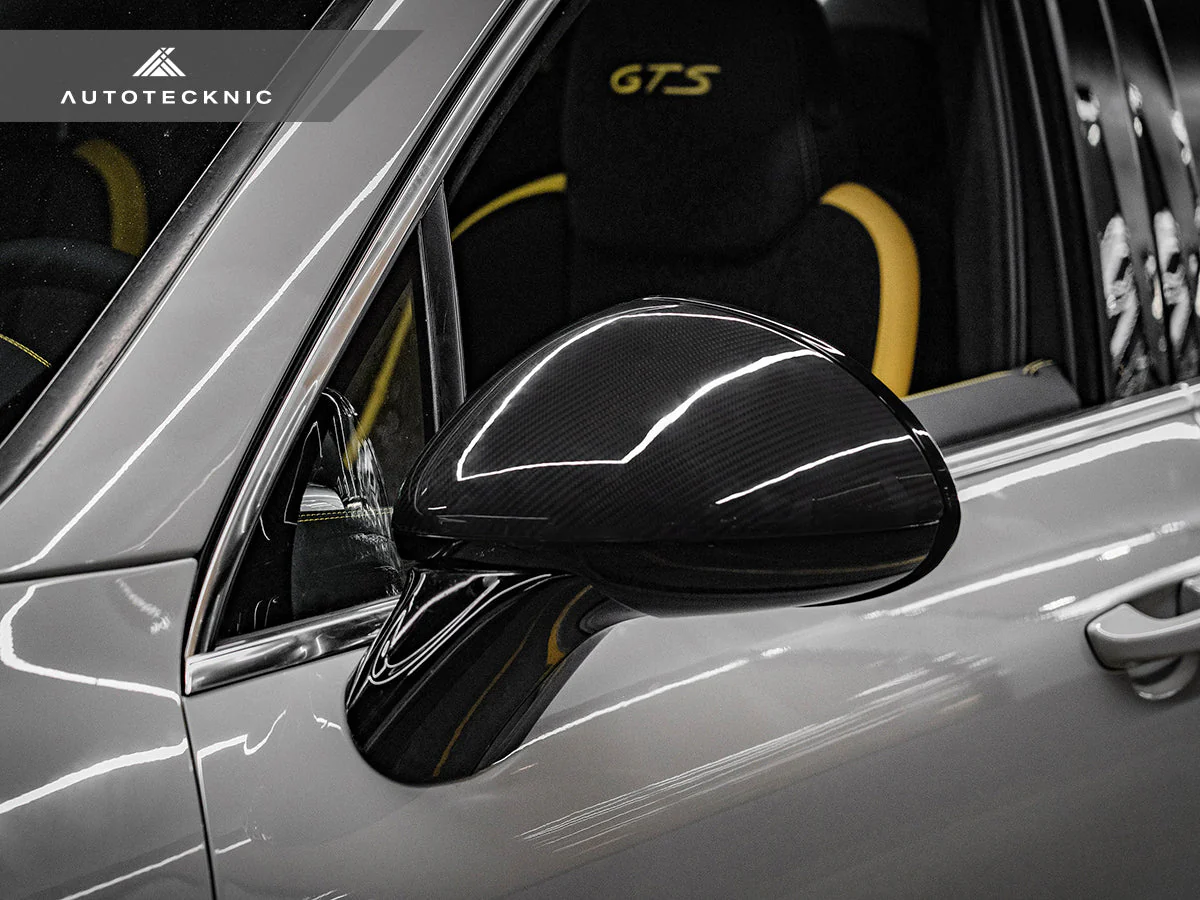 AutoTecknic Replacement Dry Carbon Mirror Covers - Porsche 958 Cayenne - Image 2
