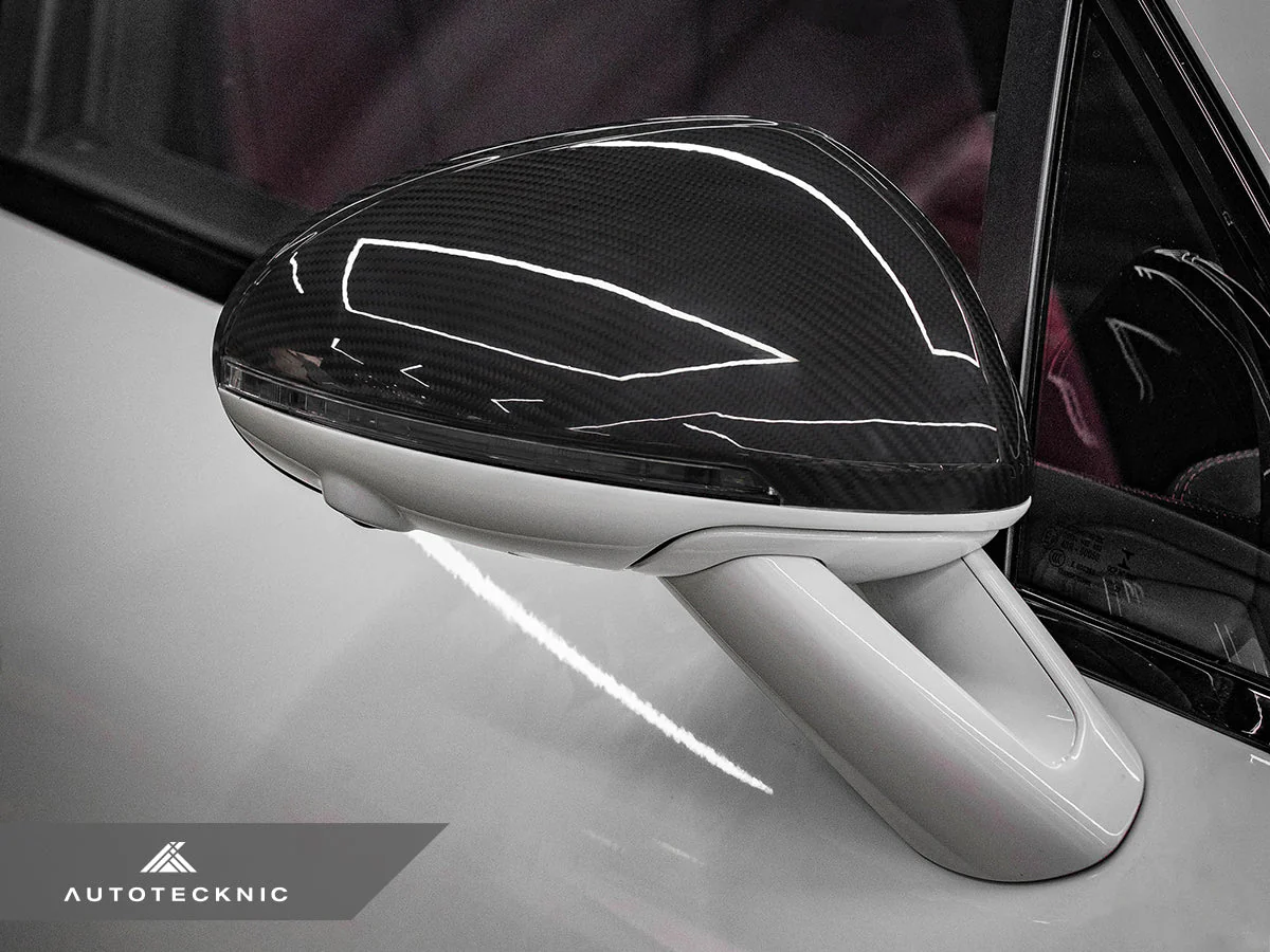 AutoTecknic Replacement Dry Carbon Mirror Covers - Porsche 95B Macan - Image 2