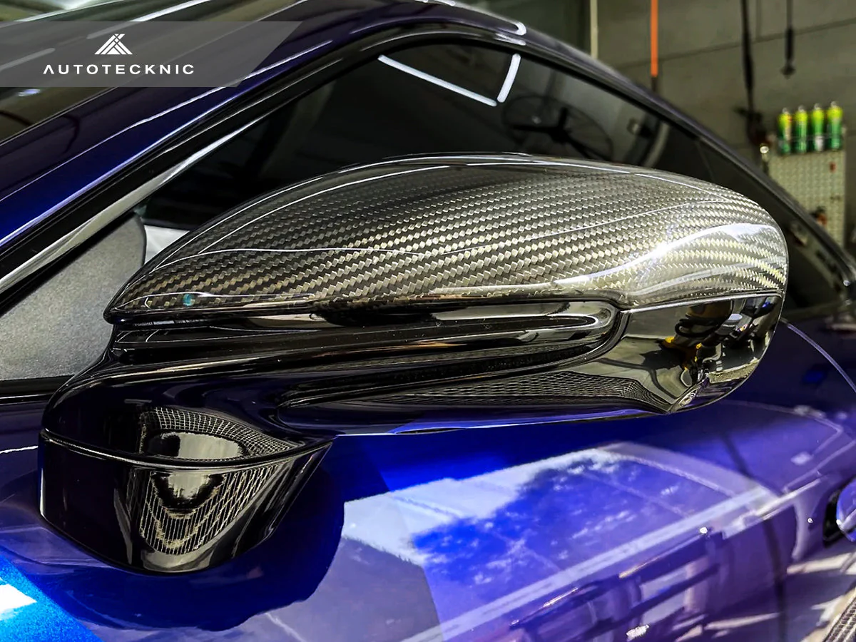 AutoTecknic Replacement Dry Carbon Mirror Covers - Porsche 992 - Image 2