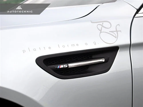 AutoTecknic Replacement Stealth Black Fender Vents - F10 M5