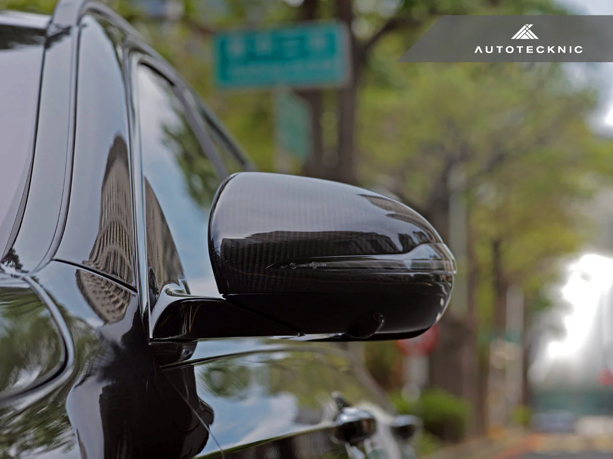 AutoTecknic Replacement Version II Dry Carbon Mirror Covers - Mercedes-AMG X290 GT43 | GT50 | GT53 | GT63 - Image 5