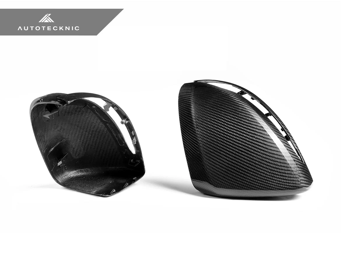 AutoTecknic Replacement Version II Dry Carbon Mirror Covers - Mercedes-Benz W205 C-Class - Image 2
