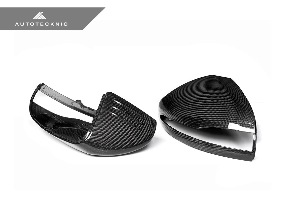AutoTecknic Replacement Version II Dry Carbon Mirror Covers - Mercedes-Benz W205 C-Class - Image 4