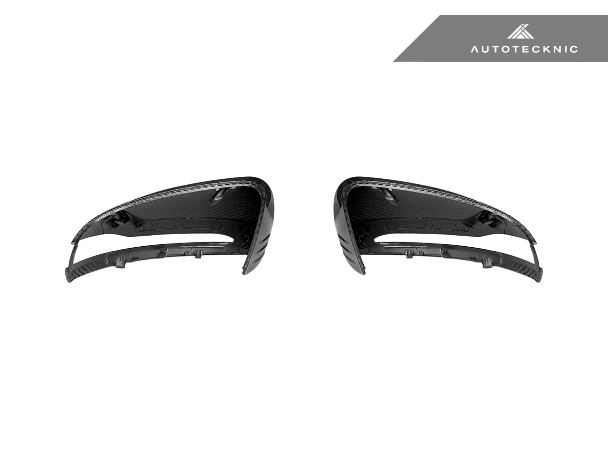 AutoTecknic Replacement Version II Dry Carbon Mirror Covers - Mercedes-Benz W205 C-Class - Image 6