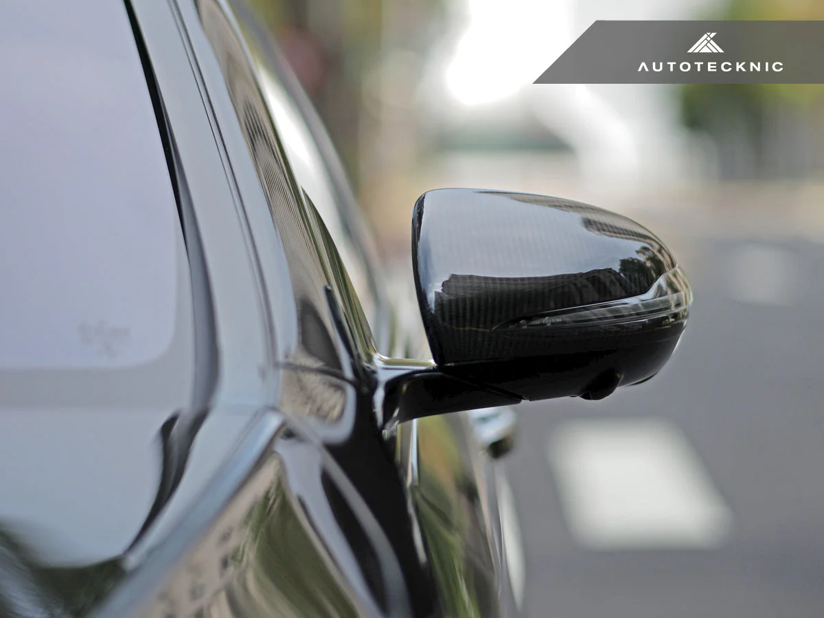 AutoTecknic Replacement Version II Dry Carbon Mirror Covers - Mercedes-Benz W205 C-Class - Image 9