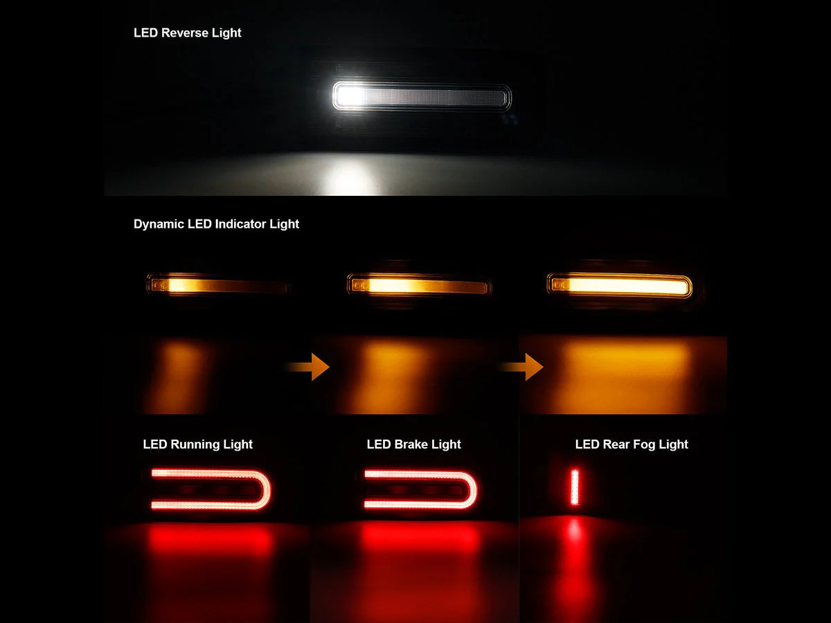 AutoTecknic Smoked Sequential Tail Light Set - Mercedes-Benz W463A G-Wagon - Image 8